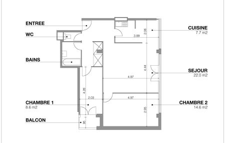 Appartement 4 pièces  | Grand-Pré