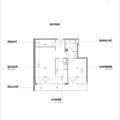 Appartement 3 pièces  | Grand-Pré