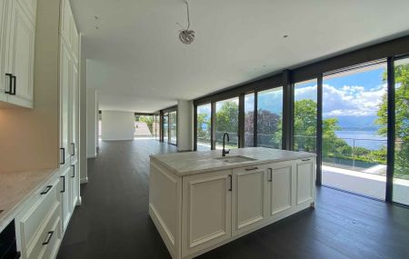 Magnifique appartement neuf de 6 pièces en attique avec vue lac à Hermance