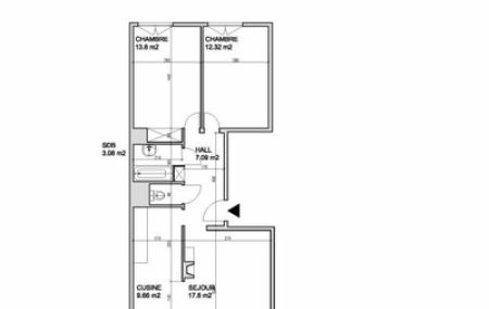 Appartement 4 Pièces, 63 m²