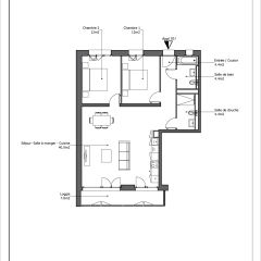Bel appartement entièrement neuf de 4 pièces au 7ème étage avec une loggia