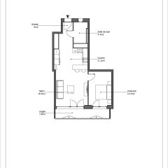 Bel appartement entièrement neuf de 3 pièces au 7ème étage avec une loggia