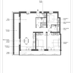 Bel appartement entièrement neuf de 5 pièces au 8ème étage avec une terrasse et une loggia