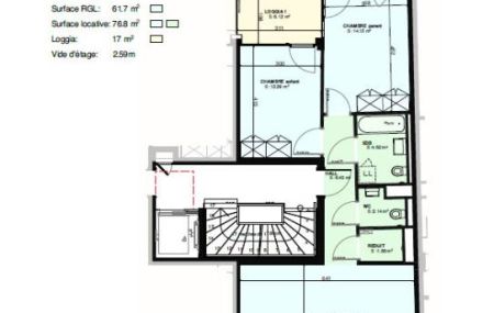 Appartements neufs de 3, 4 et 5 piècesLoyers dans le descriptif