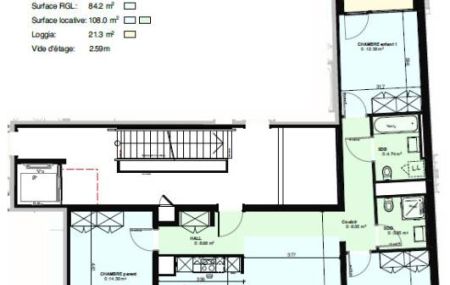 Appartements neufs de 3, 4 et 5 piècesLoyers dans le descriptif