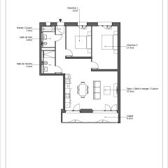 Bel appartement entièrement neuf de 4 pièces n°704 au 7ème étage avec une loggia