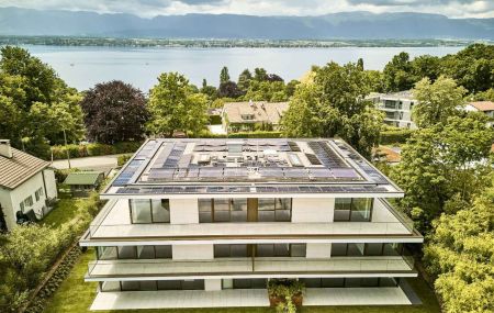 Appartement neuf de 5 pièces en duplex avec jardin à Hermance