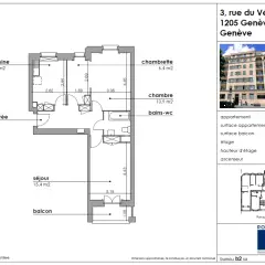 Appartement de 3,5 pièces au rez-de-chaussée