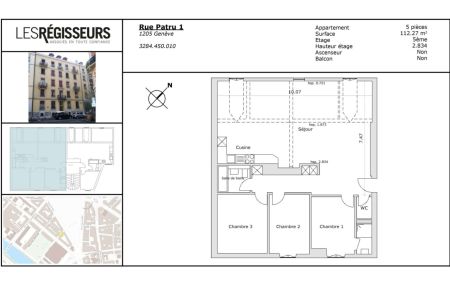 Genève - 5 pièces - 112 m2