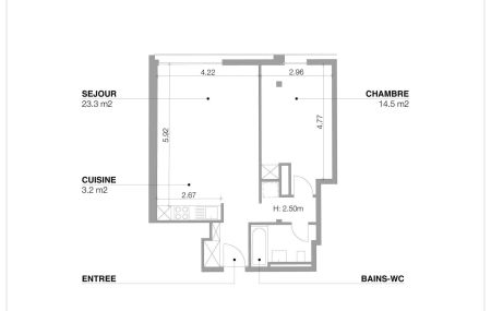 Appartement 3 pièces  | Grand-Pré