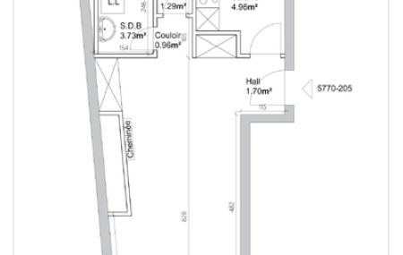 Appartement 2.5 Pièces, 43 m²