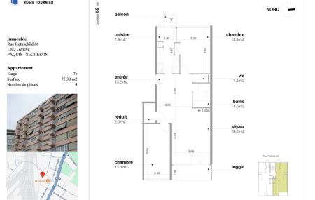 Quartier des Pâquis – 4 pièces avec vue sur le…