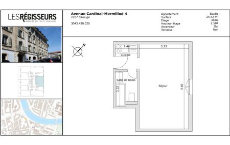 Carouge - 1 pièces - 24 m2