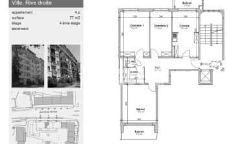 Appartement 4 pièces - Route de Meyrin 7 Genève