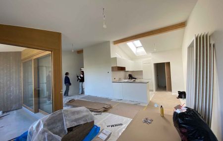 Appartement de 5 pièces avec loggia au dernier étage dans immeuble neuf à Bernex