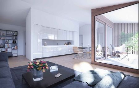 Appartement de 5 pièces avec loggia au dernier étage dans immeuble neuf à Bernex
