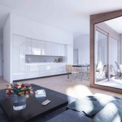 Appartement de 5 pièces avec loggia au dernier étage dans immeuble neuf à Bernex