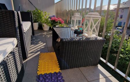 Bel appartement de 5 pièces spacieux en duplex avec un balcon