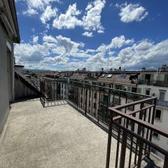 Quartier de Plainpalais, appartement de 1,5 pièce au dernier étage