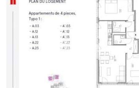 Appartement 4 pièces - Chemin de Pré-Gentil 50 A-B Satigny