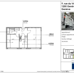 Appartement de 3.5 pièces au 6ème étage