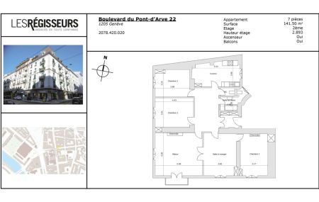 Genève - 7 pièces - 142 m2