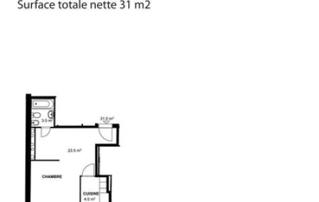 Appartement 2 Pièces, 32 m²