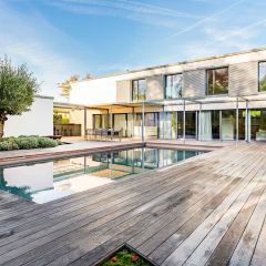 Magnifique villa contemporaine avec piscine et vue lac à Hermance