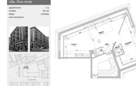 Appartement 3 pièces - Rue Abraham-Gevray 7 Genève