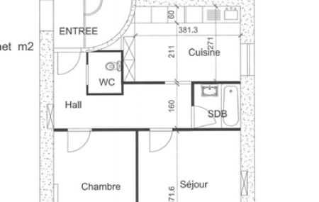 Appartement 3 Pièces, 56 m²